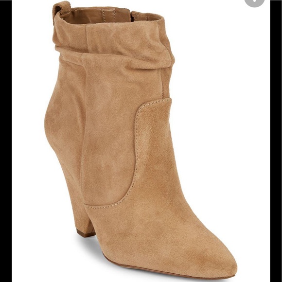 Sam Edelman Rosen Suede Ankle Boots Pointed Toes Slouch Booties - Picture 7 of 7